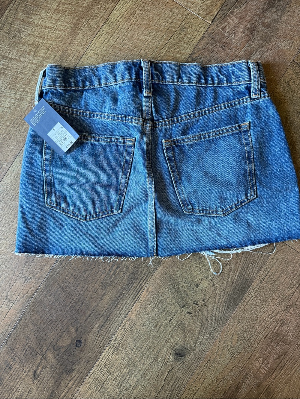 Universal Thread Ripped Denim Mini Skirt - Picture 2 of 2